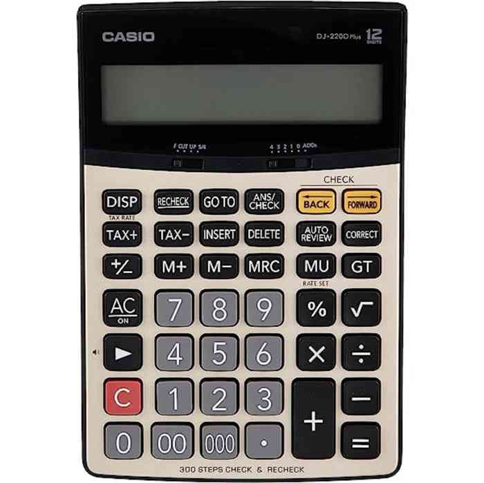 Casio DJ-220D PLUS Check and Recheck Desktop Calculator